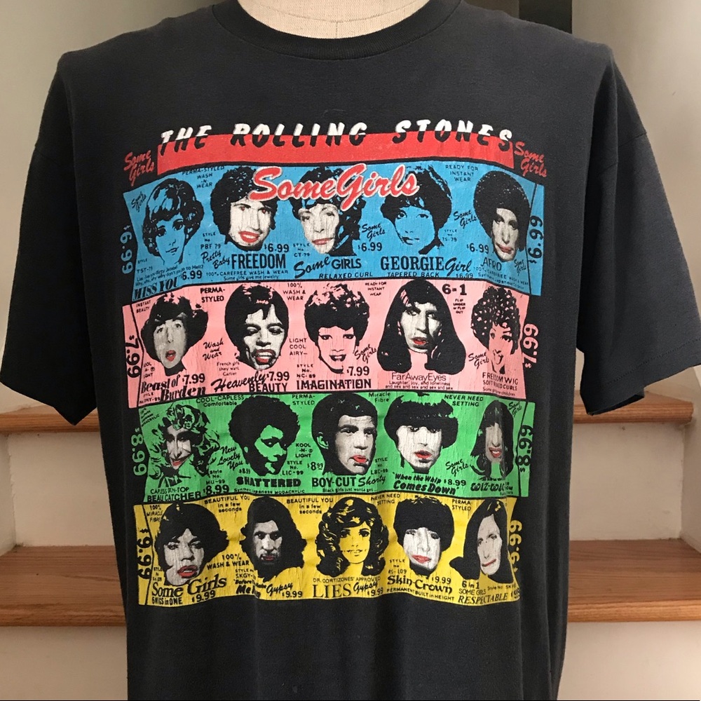 VTG 80s Rolling Stones Steel Wheels Tour T-shirt